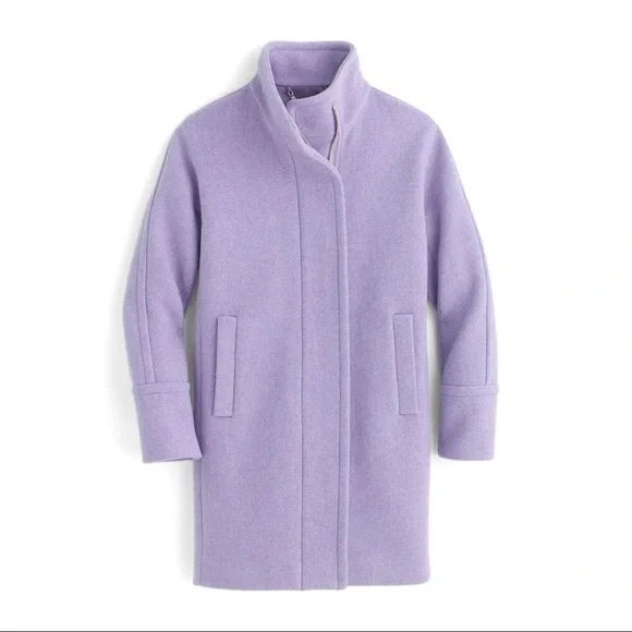 J.Crew Stadium Cocoon Peacoat Lilac - Picture 3 of 11